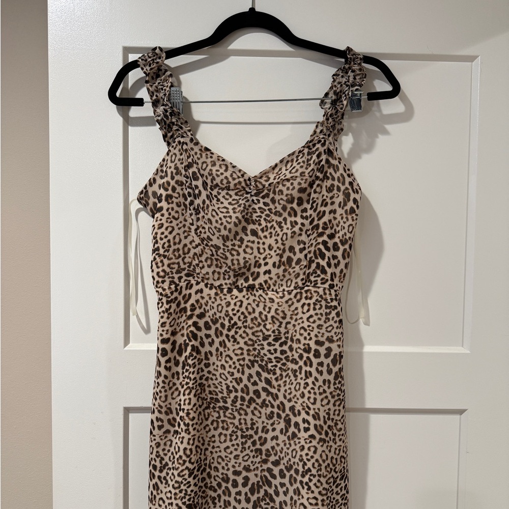 All In Favor Leopard Dress XS